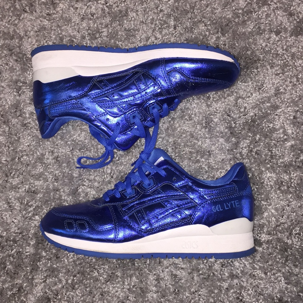 Blue Metallic ASICS Gel Lyte 3